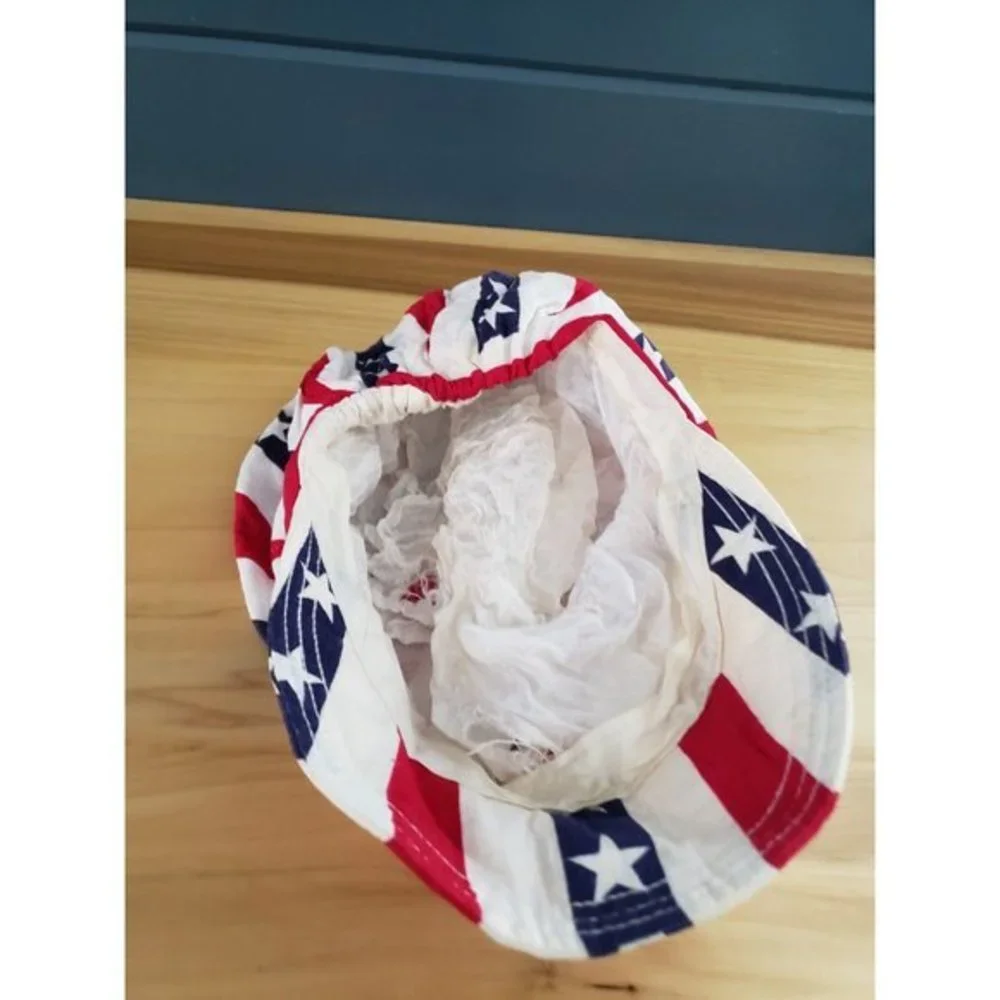 Vintage‎ 70s Stars and Stripes Cap - Picture 3 of 3